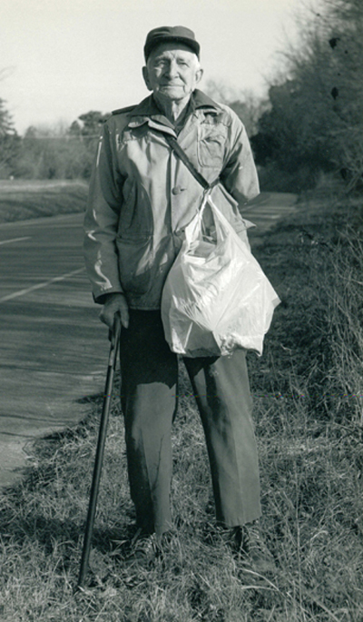 Clarence along road